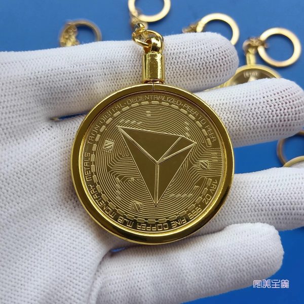 Cryptocurrency commemorative coins-Bitcoin Keychain Ethereum Keychain Detachable keychain Gold coin ornament-Exquisite gift giving - Image 11