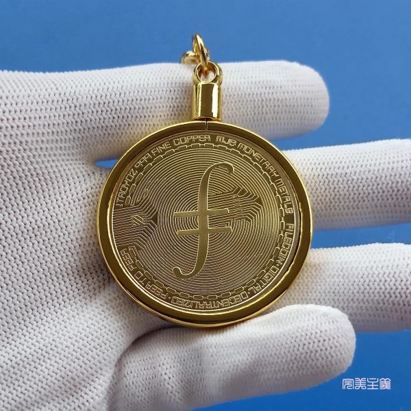 Cryptocurrency commemorative coins-Bitcoin Keychain Ethereum Keychain Detachable keychain Gold coin ornament-Exquisite gift giving - Image 14