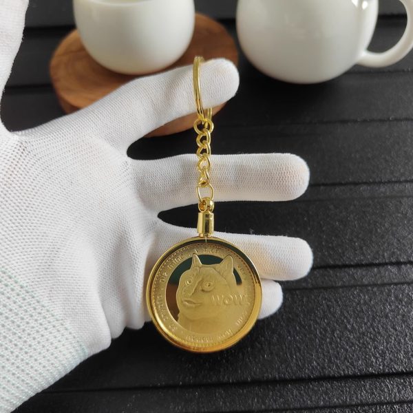 Cryptocurrency commemorative coins-Bitcoin Keychain Ethereum Keychain Detachable keychain Gold coin ornament-Exquisite gift giving - Image 5
