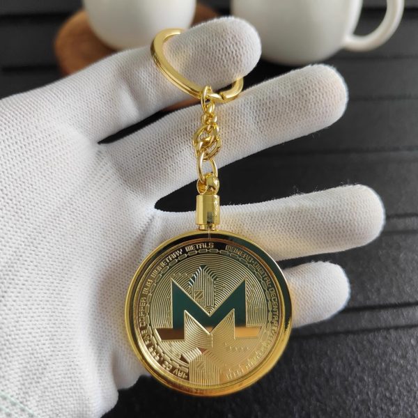 Cryptocurrency commemorative coins-Bitcoin Keychain Ethereum Keychain Detachable keychain Gold coin ornament-Exquisite gift giving - Image 7